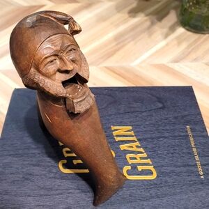Vintage Antique German Black Forest Knome Wood Carved Nutcracker